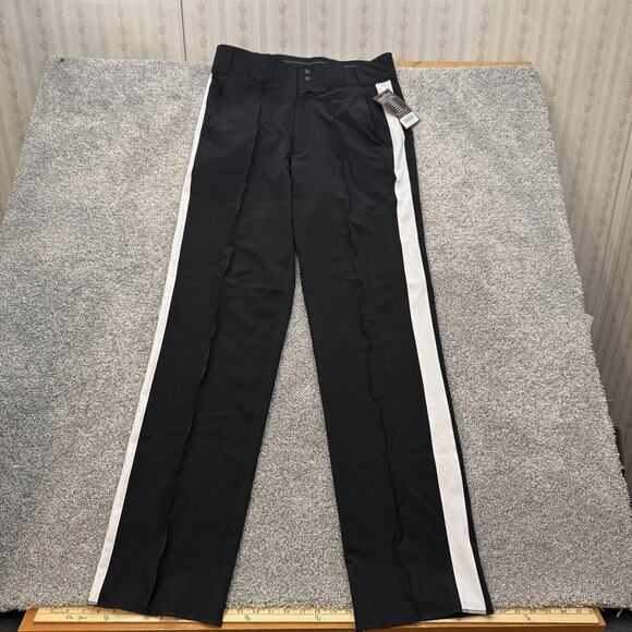 Smitty Referee Pants Mens 36 Polyester Spandex Black White Stripe 36x37 Official - Picture 1 of 14
